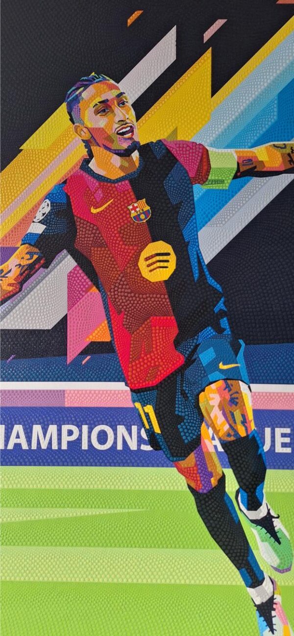 Raphinha Barcelona 78 x 115 cm origineel