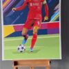 Virgil van Dijk Liverpool 78 x 115 cm origineel