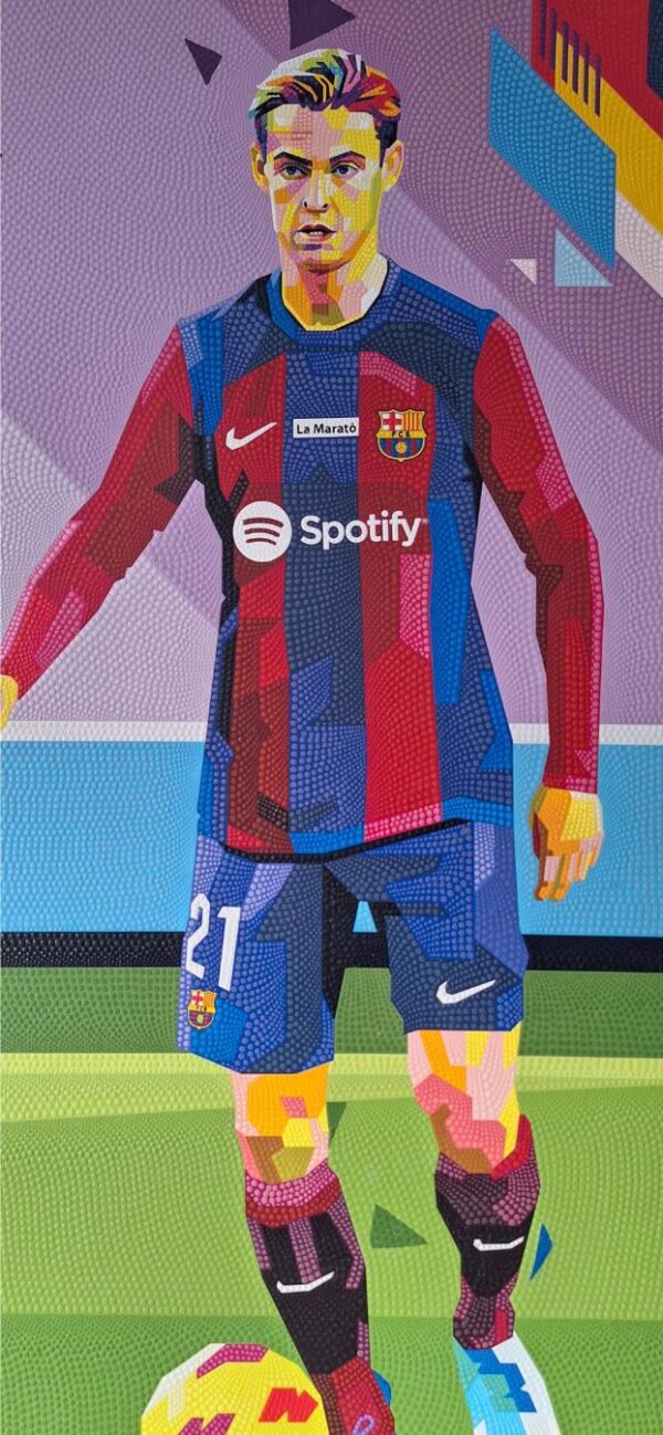 Frenkie de Jong Barcelona 78 x 115 cm origineel