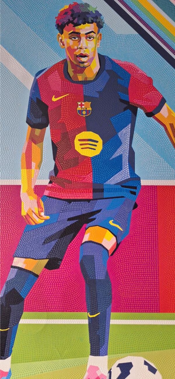 Lamine Jamal Barcelona 78 x 120 cm origineel