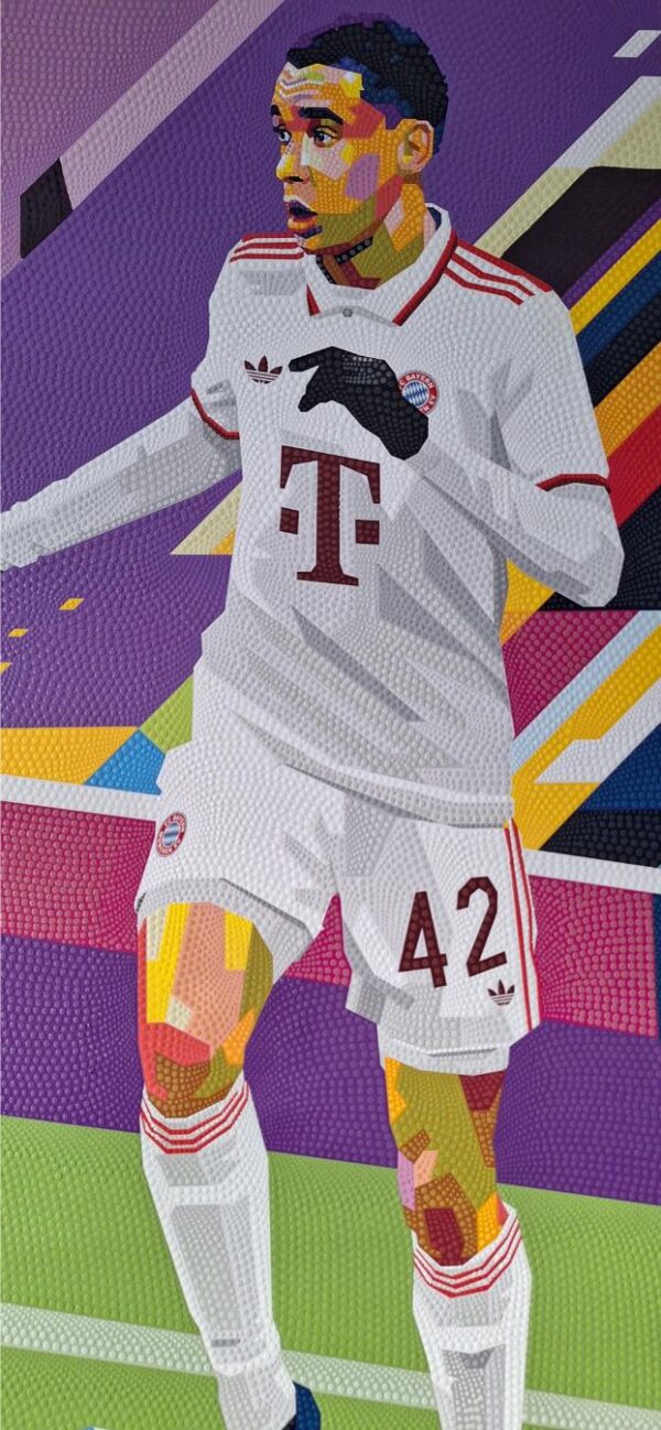 Jamal Musiala Fc Bayern Munchen 78 x 115 cm origineel