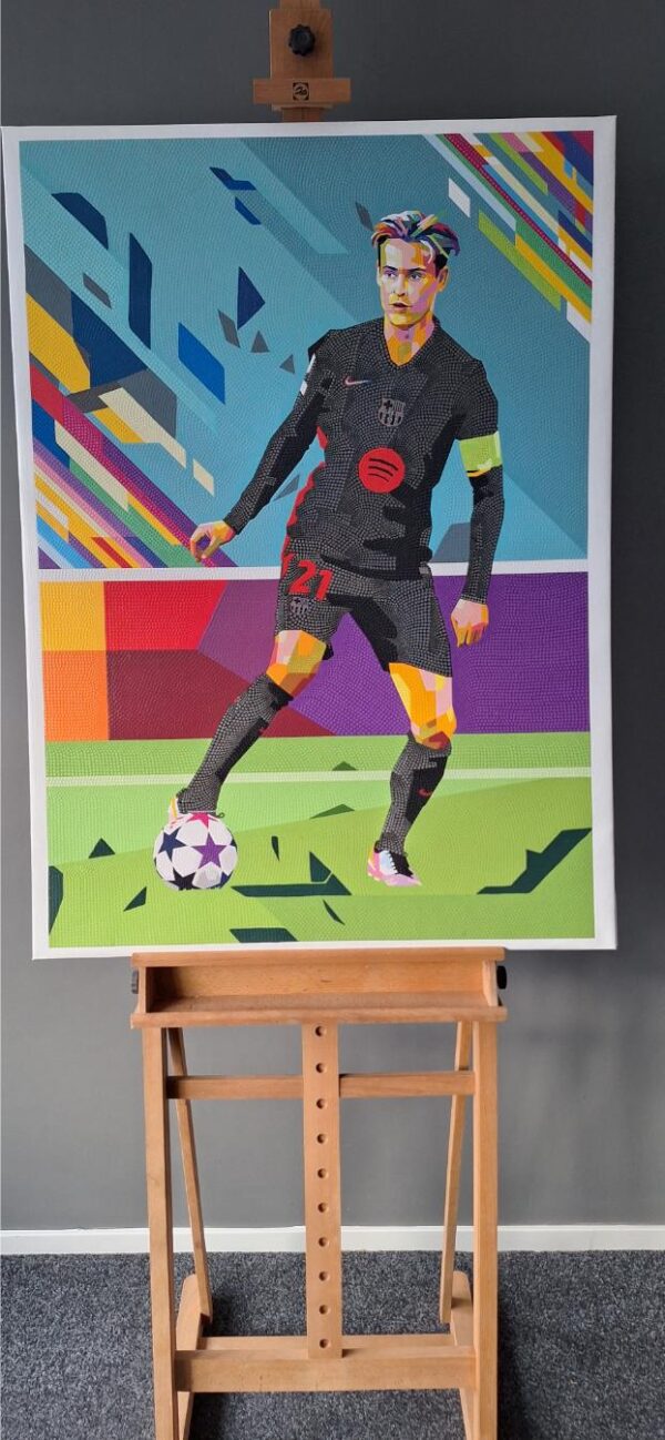 Frenkie de Jong Barcelona 78 x 115 cm origineel