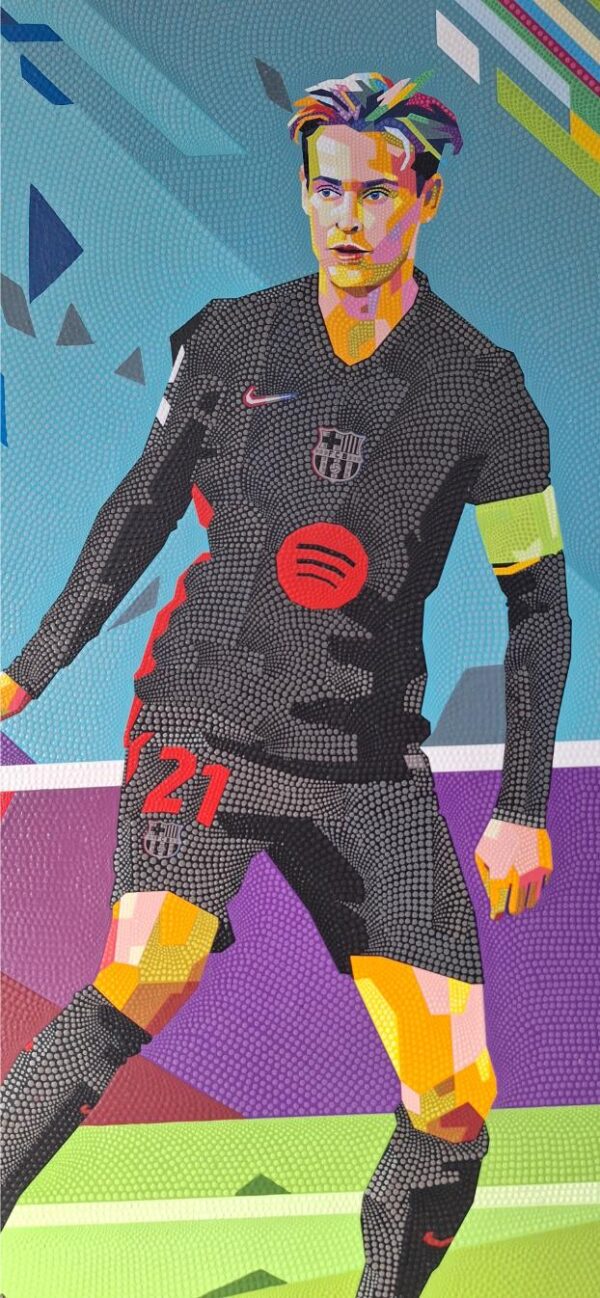 Frenkie de Jong Barcelona 78 x 115 cm origineel