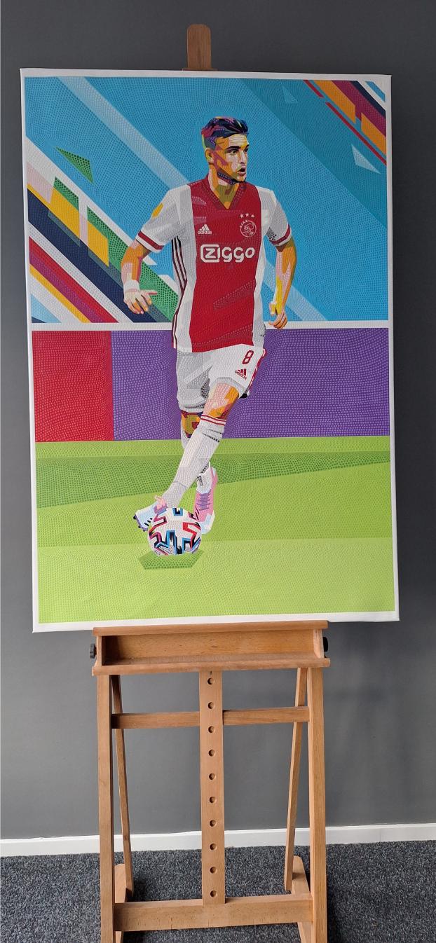 Kenneth Taylor Ajax 78 x 120 cm origineel