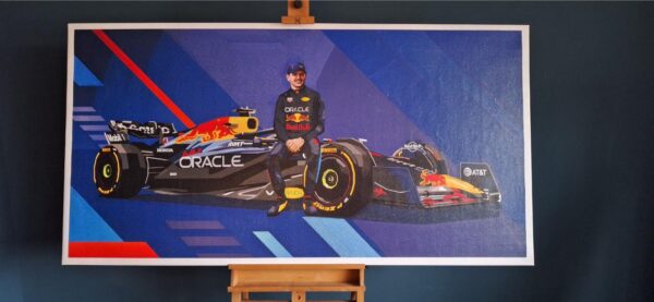 20251114_093502 Max Verstappen origineel Formule 1 90 x 180 cm