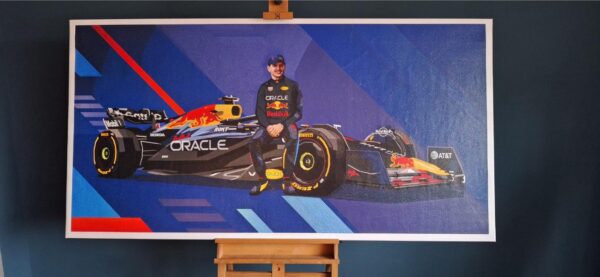 20251114_093508 Max Verstappen origineel Formule 1 90 x 180 cm