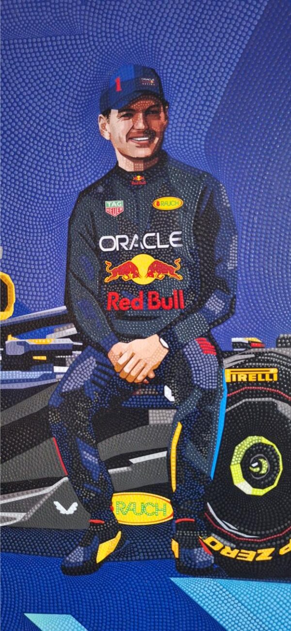 20251114_093530 Max Verstappen origineel Formule 1 90 x 180 cm
