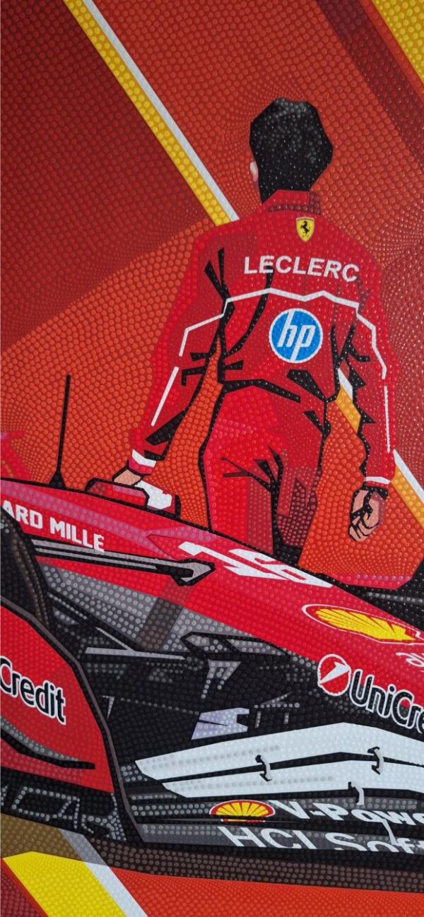 20251114_094224 Charles Leclerc Formule origineel 90 x 180 cm