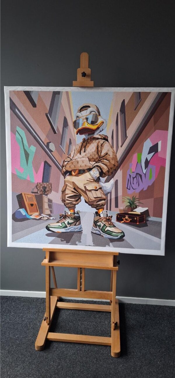 20251114_094949 Daffy Duck with Cartier watch original 105 x 105 cm