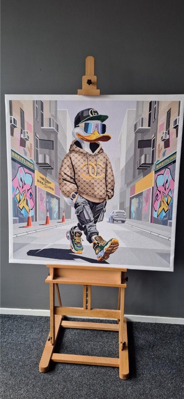 Daffy Duck with Breitling original 100 x 105 cm