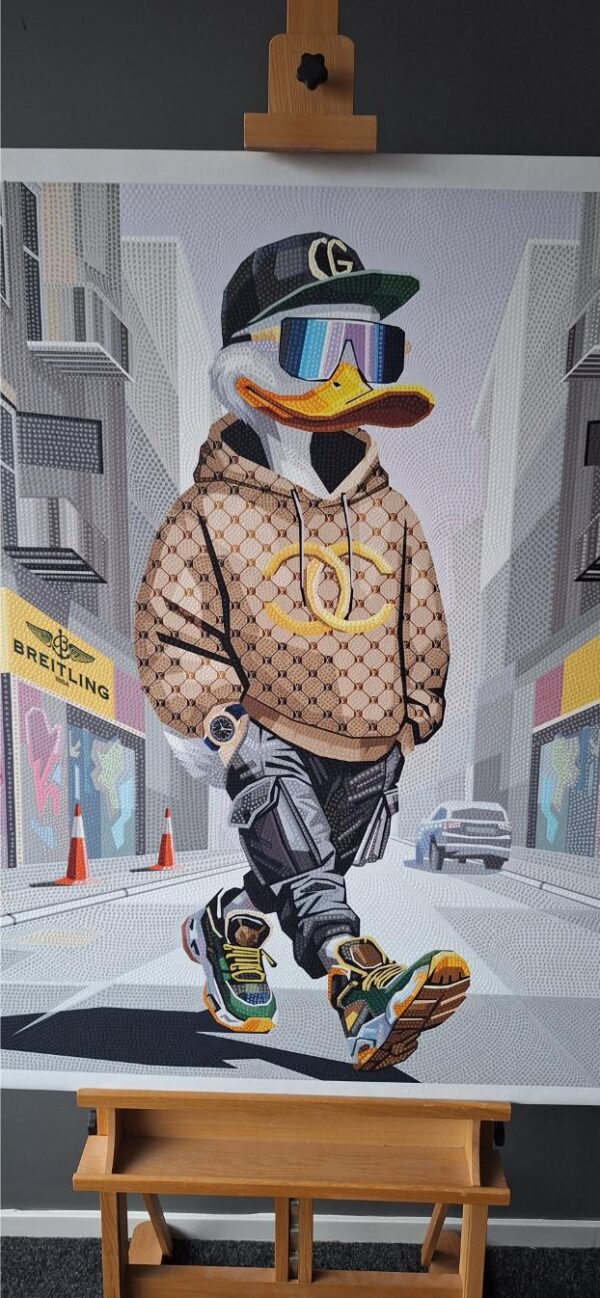 Daffy Duck with Breitling original 100 x 105 cm